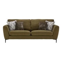 Isabella Olive Green Fabric Grand Sofa