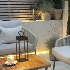 Sable Black LED USB Charging Lantern -Housing Units Furniture Store 5271f69d1cd2dc3859a6292a169954ea 1