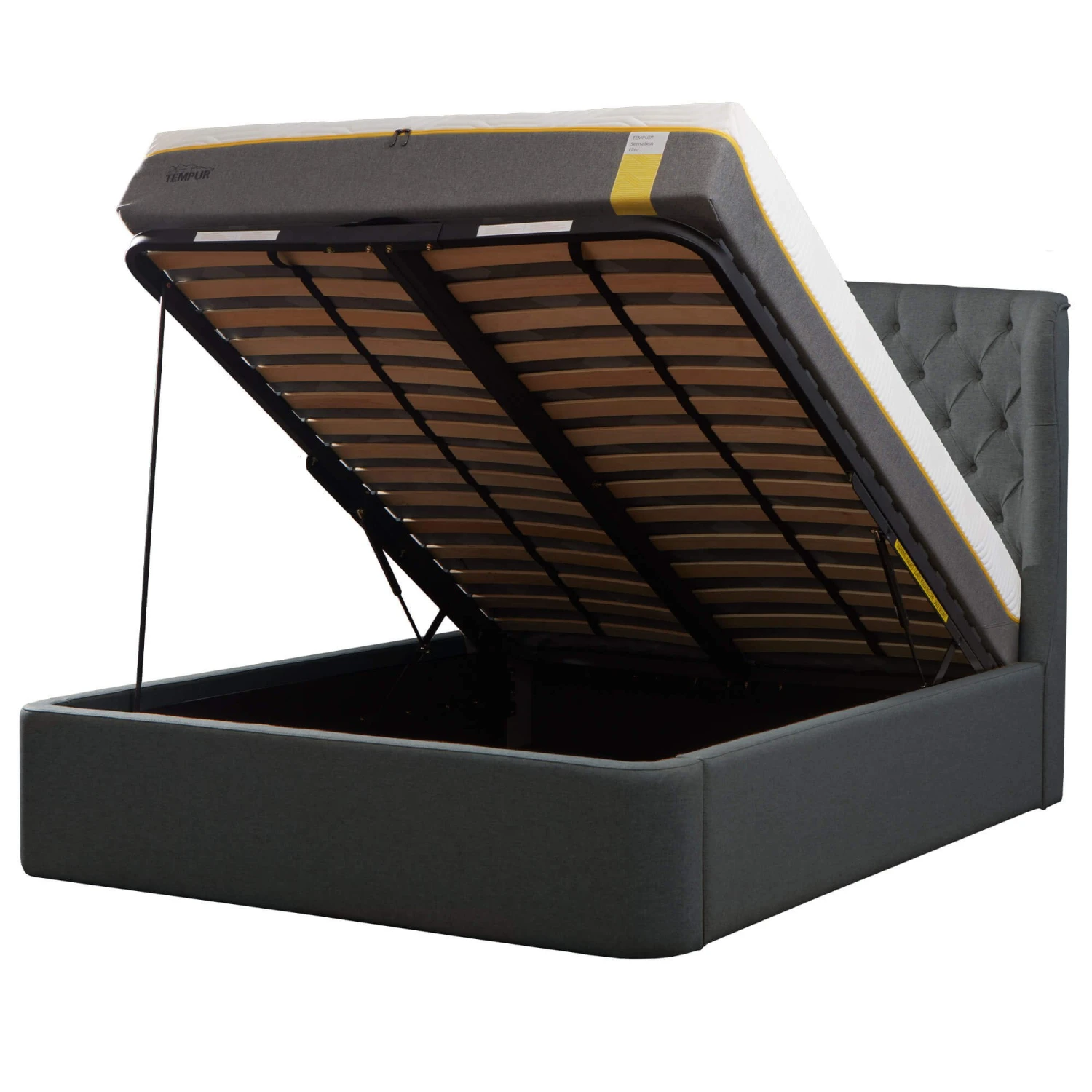 TEMPUR® Holcot 150cm Kingsize Shetland Slate Ottoman Bed Frame 3 TEMPUR® Holcot 150cm Kingsize Shetland Slate Ottoman Bed Frame - Image 3