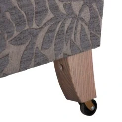 Carolina Grey Leaf Patterned Fabric Snuggler Sofa -Housing Units Furniture Store 532b1737c2883d22220dbfa6e017f63e