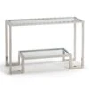 Roma Clear Glass Console Table