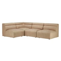 Cadence Honey Fabric Corner Group With Free Ottoman -Housing Units Furniture Store 53ff9bc4c9c494f90765a580f2d22757 1
