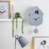 Cuckoo Mouse Grey Wall Clock