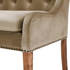 Jacob 200cm Taupe Velvet Button Back Bench -Housing Units Furniture Store 54889915f697b1db48fd13c67603e54c