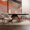 Glass House Caldo Bronze Ceramic 180cm Extending Dining Table