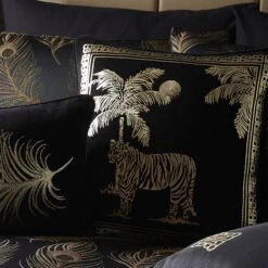 Laurence Llewelyn-Bowen Tiger Tiger Black Cushion