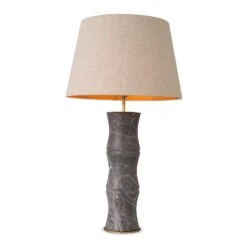 Eichholtz Bonny Grey Table Lamp & Fabric Shade