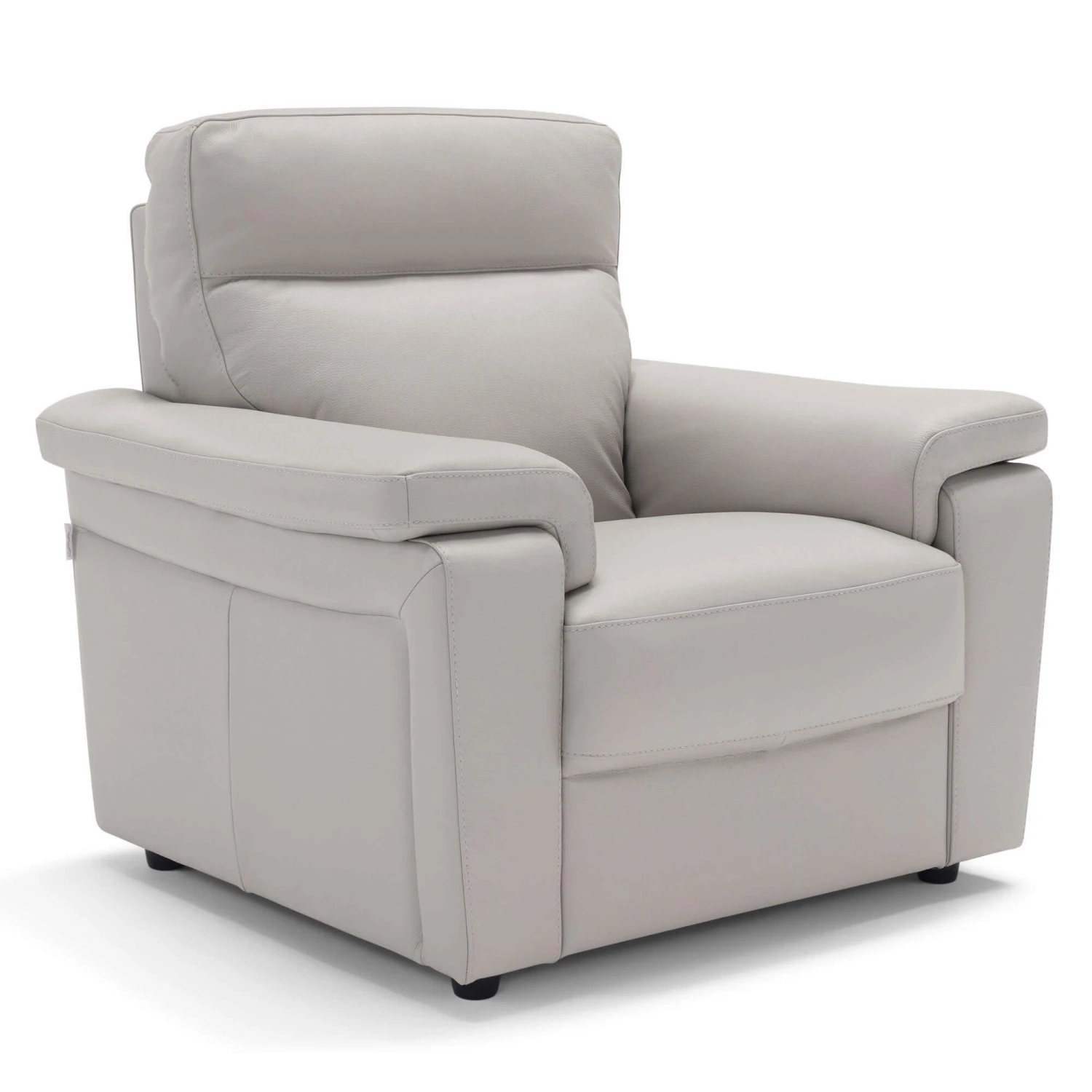 Avalino Stone Leather Armchair 2 Avalino Stone Leather Armchair - Image 2