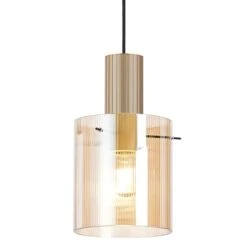 Lino Ribbed Light Gold & Amber Narrow Line Pendant Light 10 Lino Ribbed Light Gold & Amber Narrow Line Pendant Light -Housing Units Furniture Store 568884224bd6b0c3c9f4665df2156f67