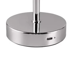 Jeff Polished Silver USB Table Lamp -Housing Units Furniture Store 568a4972eb8d81c307518861a5574cad