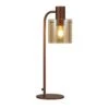 Chelsea Mocha & Amber Desk Lamp