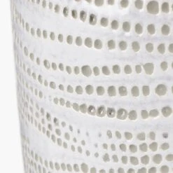 Alina White Dotted Terracotta Vase -Housing Units Furniture Store 57bcc2fb985d664d87be4ca7ecb3c918