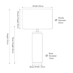 PACIFIC Carrara Tall Wood Effect Ceramic Table Lamp With White Shade -Housing Units Furniture Store 57cdf11d4b34d812c5b37d53165bf967