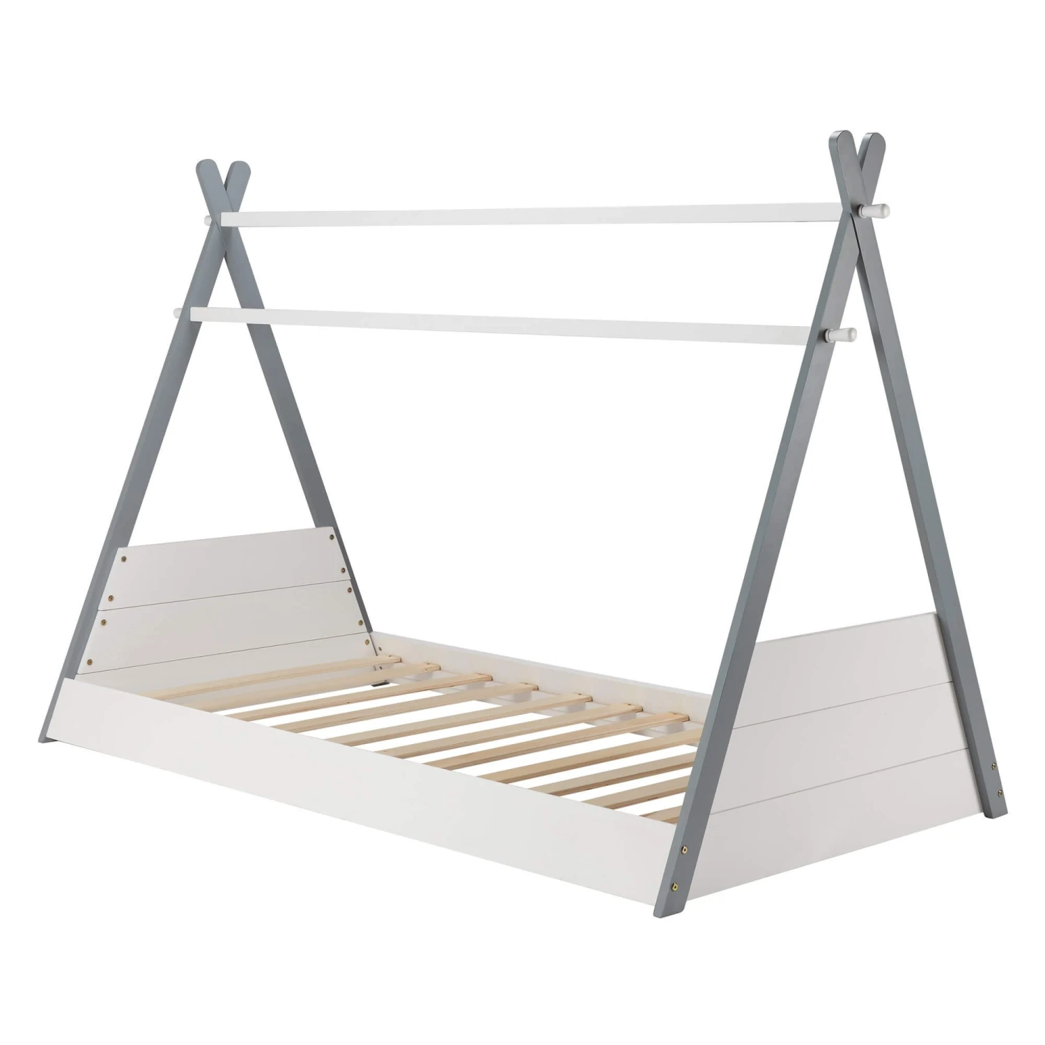 Teepee White & Grey Single Children’s Bed Frame 2 Teepee White & Grey Single Children’s Bed Frame - Image 2