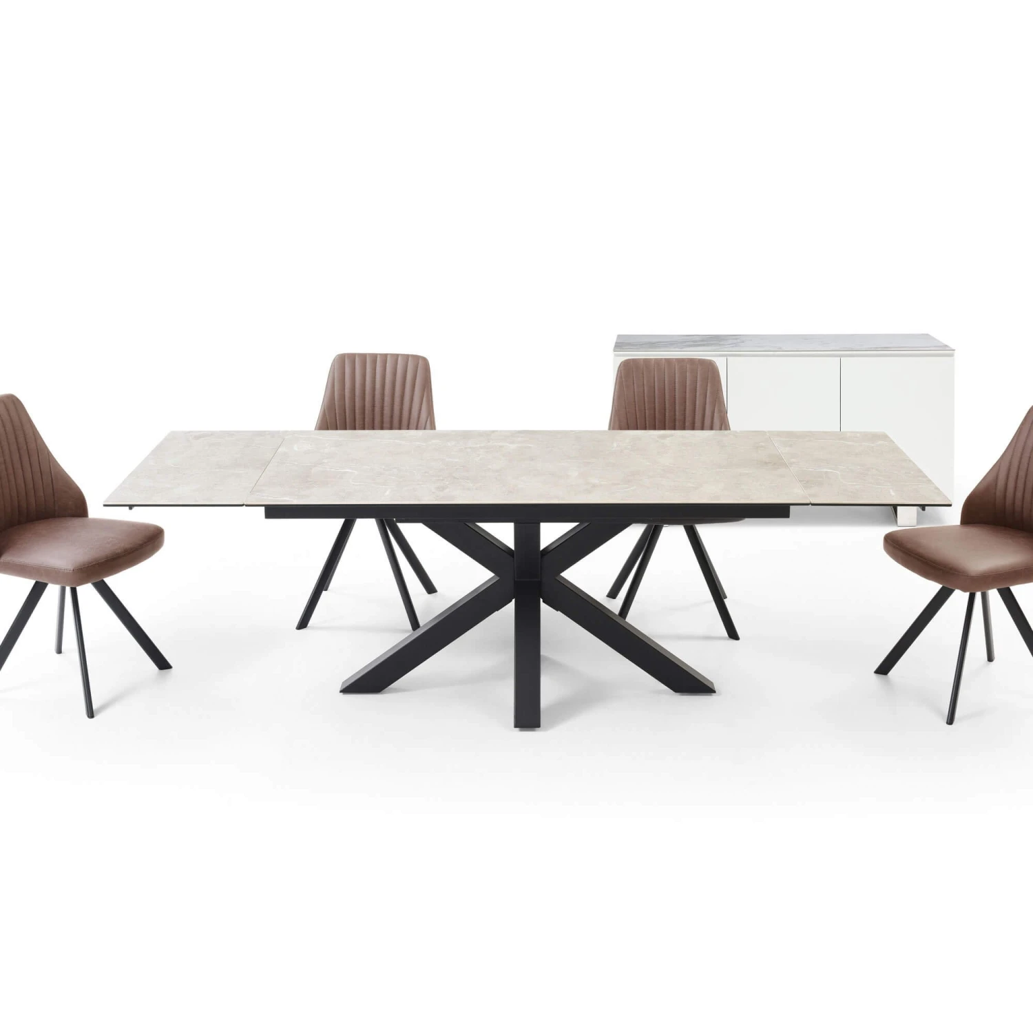 Kastonia Light Grey Extending Dining Table 2 Kastonia Light Grey Extending Dining Table - Image 2