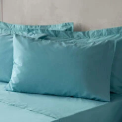 Belledorm Teal Standard Pillowcase