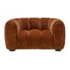 Durante Burnt Orange Boucle Fabric Lounge Chair