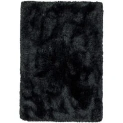 Plush Shaggy Black 200cm X 300cm Rug