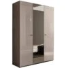 Caren High Gloss Pearl Line 3 Door Wardrobe