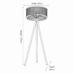 Slatted Black Wood Tripod Floor Lamp -Housing Units Furniture Store 5c855504e24f3c86c4ec284d2d53ee33