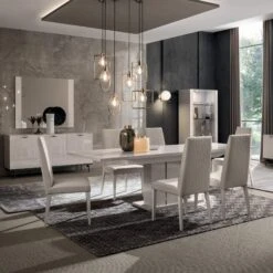 Caren High Gloss Pearl Line 2 Door Glass Fronted Display Cabinet -Housing Units Furniture Store 5d3df4934c9d96cc98136a2061a49ba6