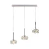 Avezza Chrome And Crystal 3 Light Bar Pendant Light