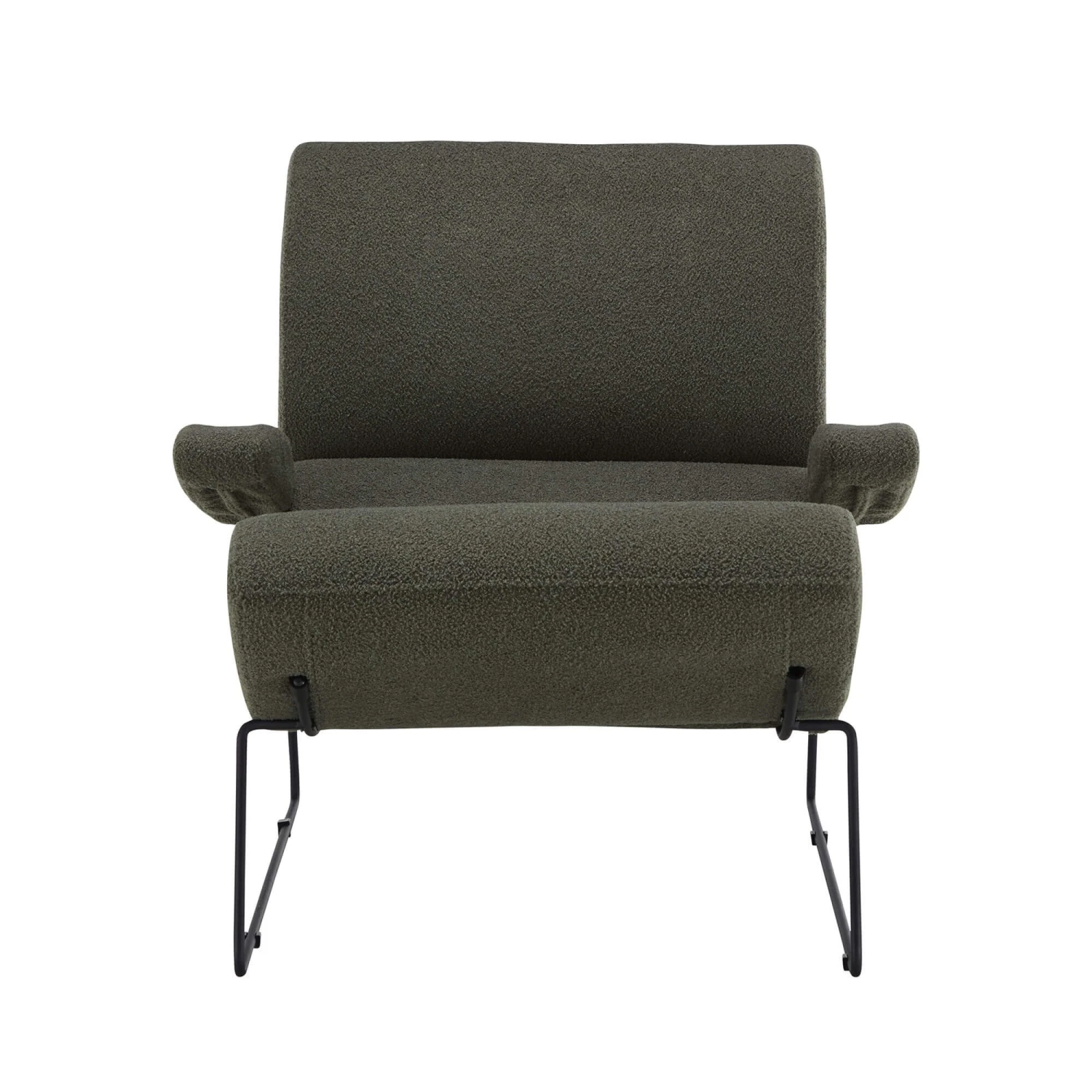 Fama Neox Charcoal Fabric Armchair & Footstool 2 Fama Neox Charcoal Fabric Armchair & Footstool - Image 2