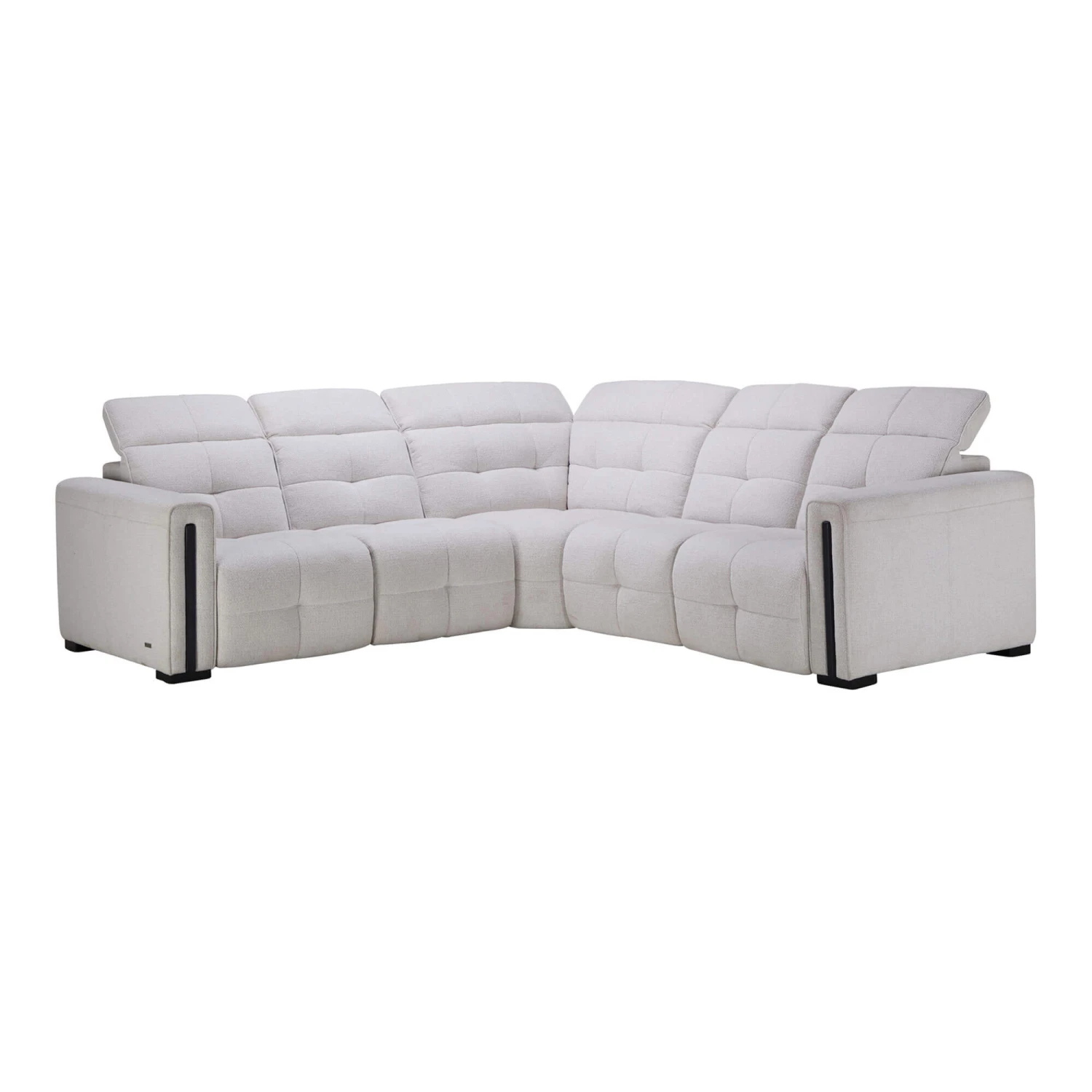 Lyra Cream Fabric 2 Power Recliner Corner Sofa 2 Lyra Cream Fabric 2 Power Recliner Corner Sofa - Image 2