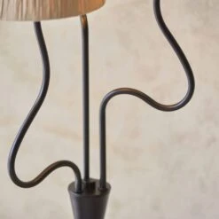 Wriggle Matt Black 3 Light Floor Lamp With Raffia Shades -Housing Units Furniture Store 5f1797b7b0d28fd8d3788f1c98fabdfb