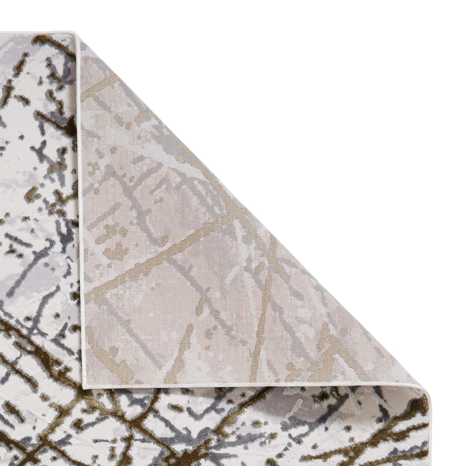 Artemis Abstract Grey & Gold 160x230cm Rug 4 Artemis Abstract Grey & Gold 160x230cm Rug - Image 4