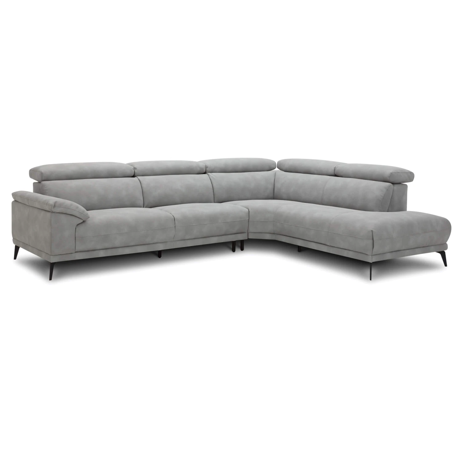 Casper Grey Fabric Corner Sofa (Right) 2 Casper Grey Fabric Corner Sofa (Right) - Image 2