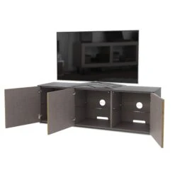 Frank Olsen Intelligent 150cm Grey Gloss & Oak TV Unit -Housing Units Furniture Store 60ce2d5d3b0c7de5313f82db211eb165