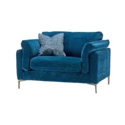 Michelle Blue Fabric Snuggler Sofa -Housing Units Furniture Store 615e820bcea1b3780a9b7a587f7fcdb5