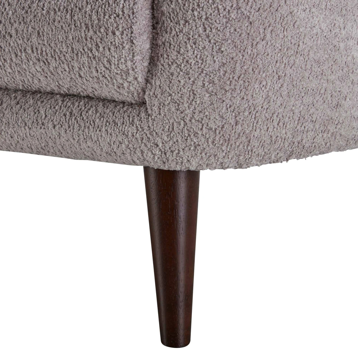 Adrienne Grey Boucle Fabric Loveseat 3 Adrienne Grey Boucle Fabric Loveseat - Image 3