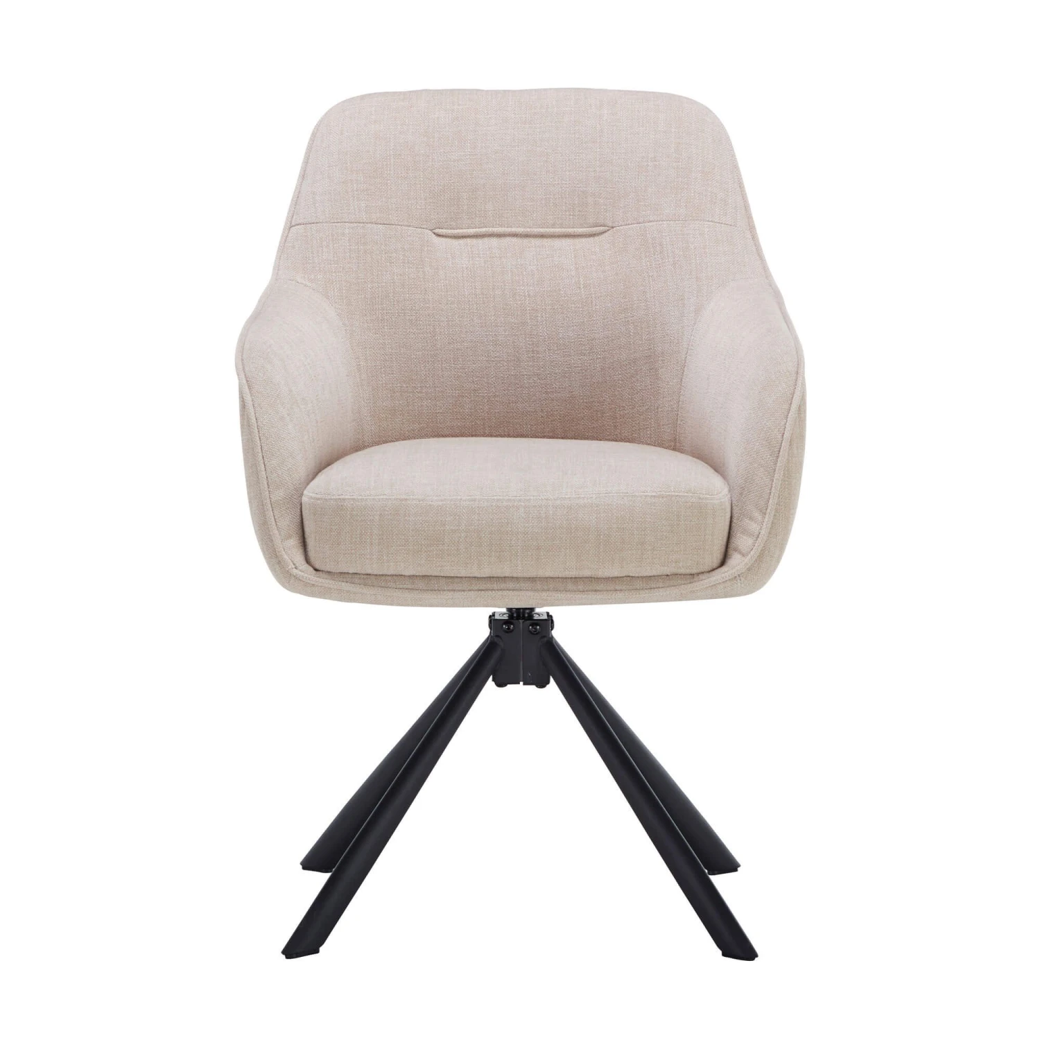 Artemis Round Extending Dining Table With 4 Ava Swivel Cream Dining Chairs 5 Artemis Round Extending Dining Table With 4 Ava Swivel Cream Dining Chairs - Image 5