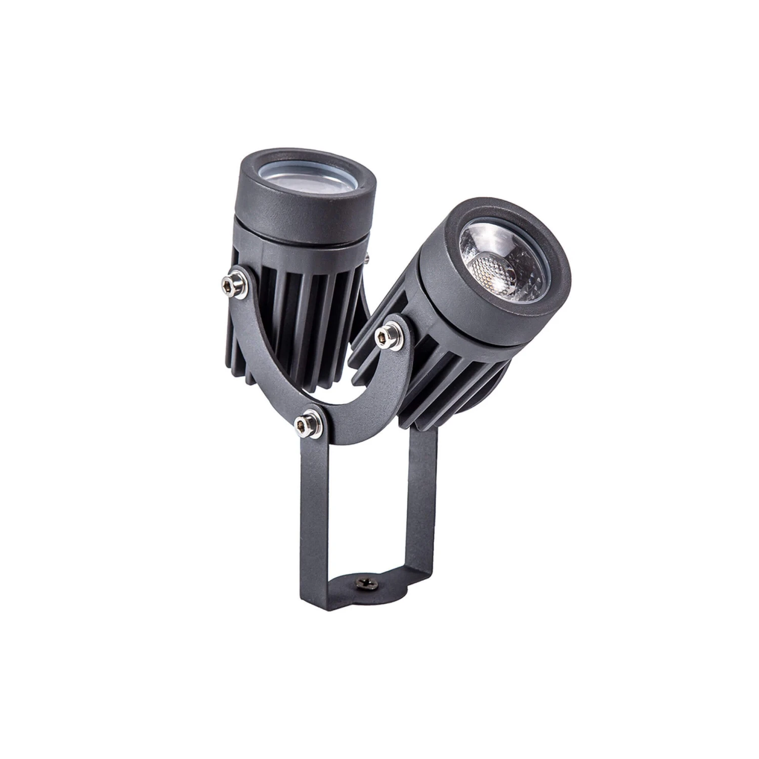 Fidel Grey Spike 2 Light Wall Light 2 Fidel Grey Spike 2 Light Wall Light - Image 2