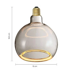 Aura Smoked Glass LED 15cm Sphere Bulb -Housing Units Furniture Store 62b26f213f7e95b1611eca26525e67cf 1