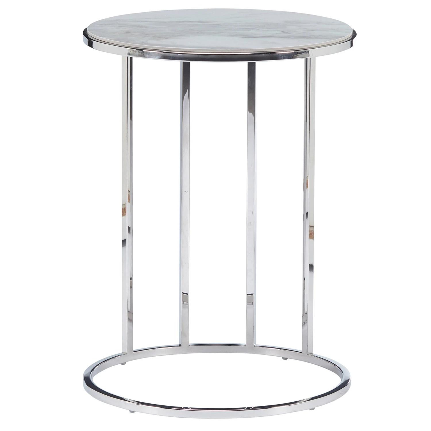 Faro Marble Effect Side Table 2 Faro Marble Effect Side Table - Image 2