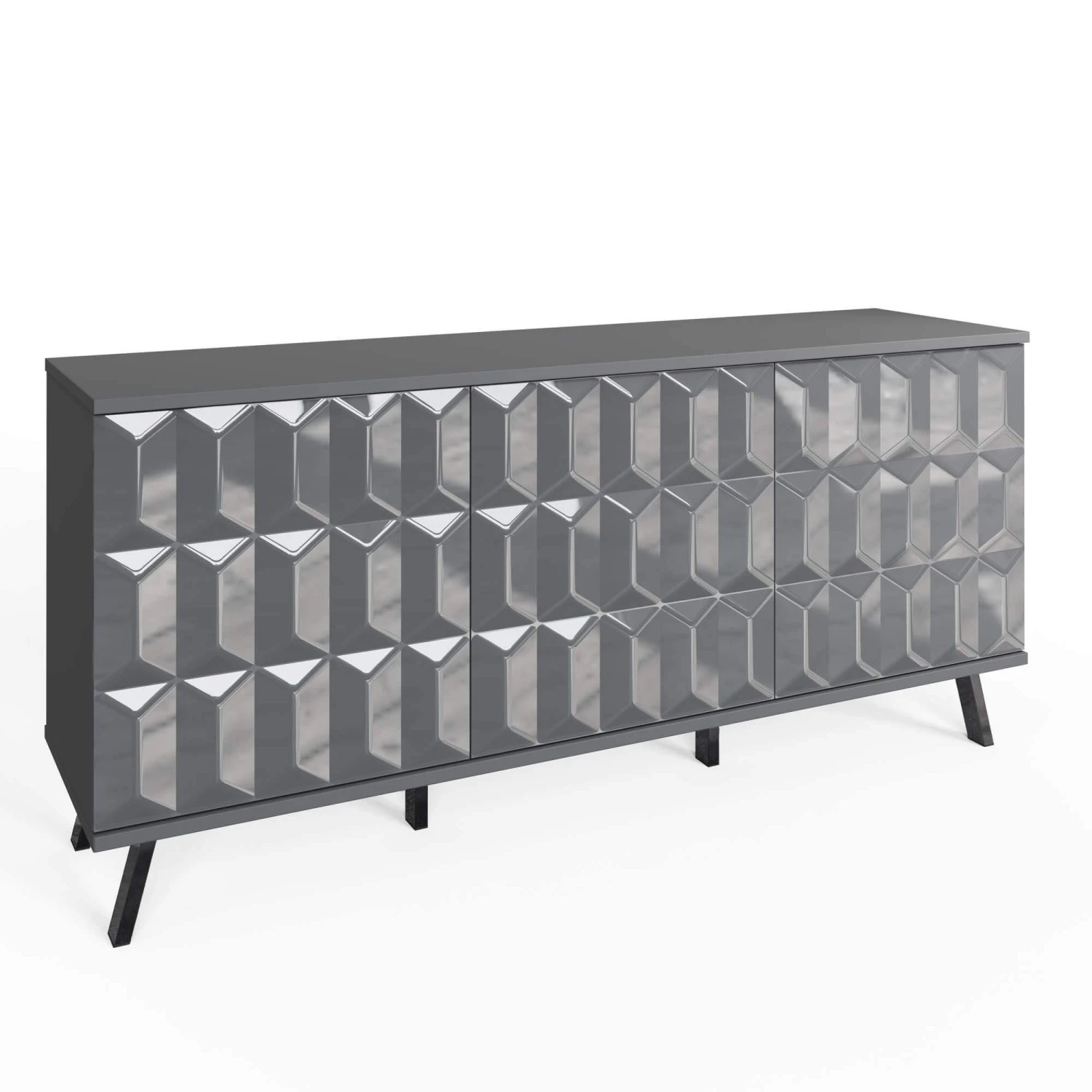 Frank Olsen Elevate Grey LED & Wireless Charging Sideboard 3 Frank Olsen Elevate Grey LED & Wireless Charging Sideboard - Image 3