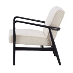 Hansen Black Wooden Accent Armchair -Housing Units Furniture Store 6499438b99db4a0f782cba0761517791