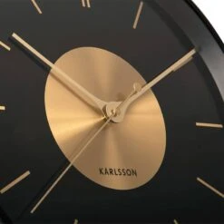 Black & Gold Disc Wall Clock -Housing Units Furniture Store 65355989324cbbe0d368b8c2776bc179