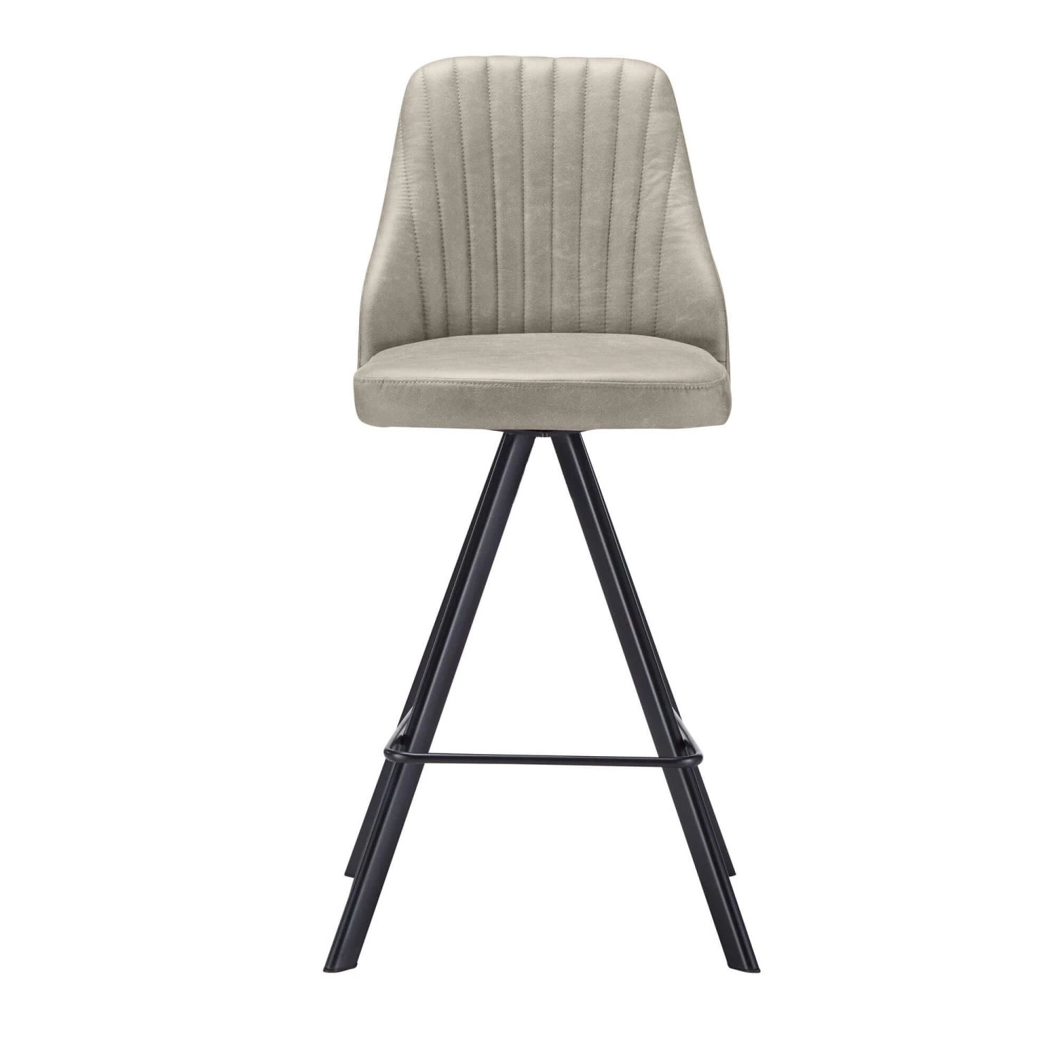Athenia Counter Bar Stool In Light Grey 2 Athenia Counter Bar Stool In Light Grey - Image 2