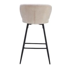 Richmond Interiors Mimi Beige Chenille Fabric Bar Stool -Housing Units Furniture Store 65a61667992b92cab1787b6831b99521