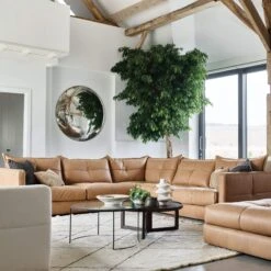 Alexander & James Tod Camel Leather Corner Group