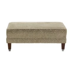 David Gundry Hoxton Camino Dot Sage Fabric Footstool