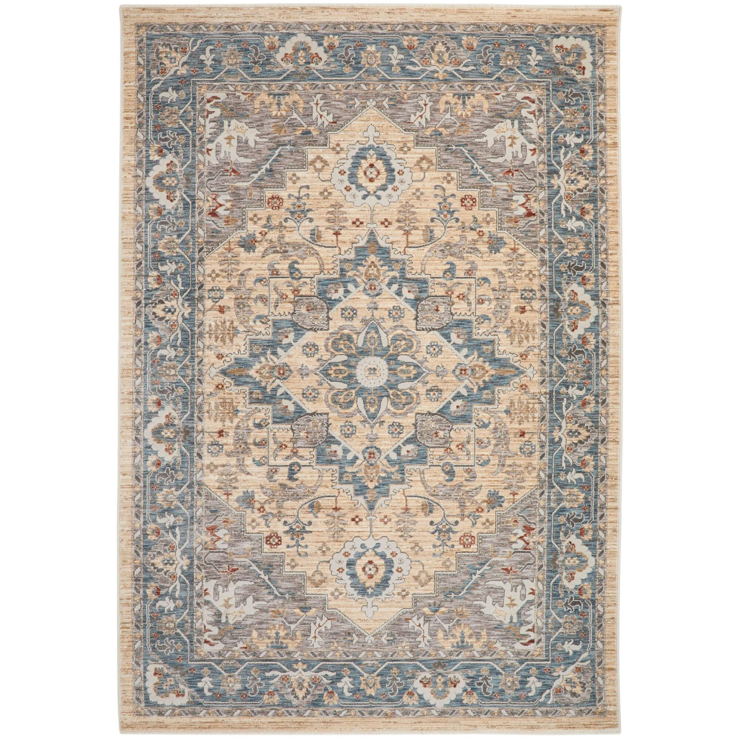 Legacy Blue Cream Rug Collection 2 Legacy Blue Cream Rug Collection - Image 2