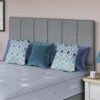 Berkshire 135cm Double Sierra Silver Fabric Half Headboard
