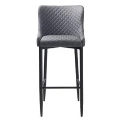 Toby Grey Faux Leather Counter Bar Stool -Housing Units Furniture Store 6852b31ce0d890f6849b94a2b30f1401