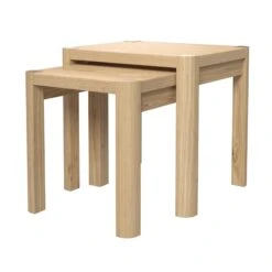 Stockholm Light Oak Nest Of 2 Tables -Housing Units Furniture Store 6859b820fed0e785914fc0eea1ef1f5e
