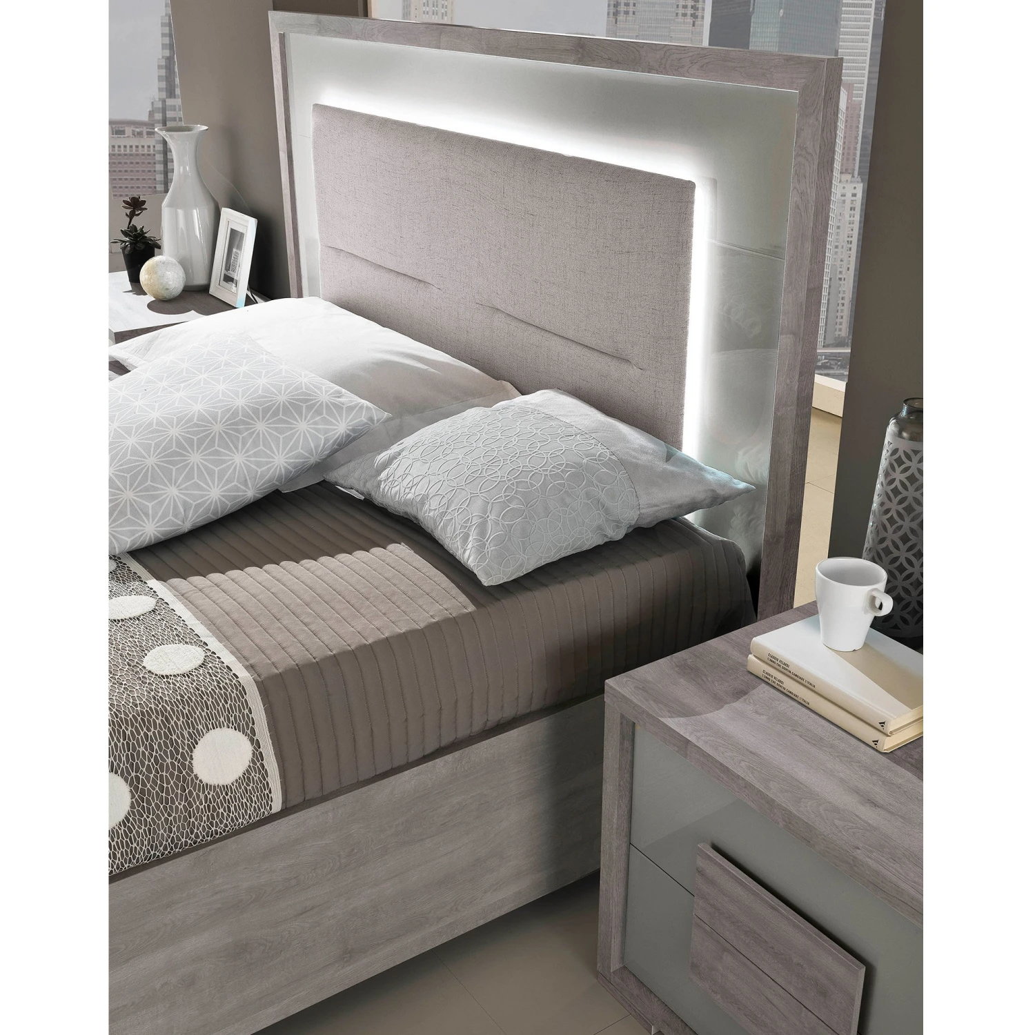 Ovidia Grey Bedroom Collection 2 Ovidia Grey Bedroom Collection - Image 2